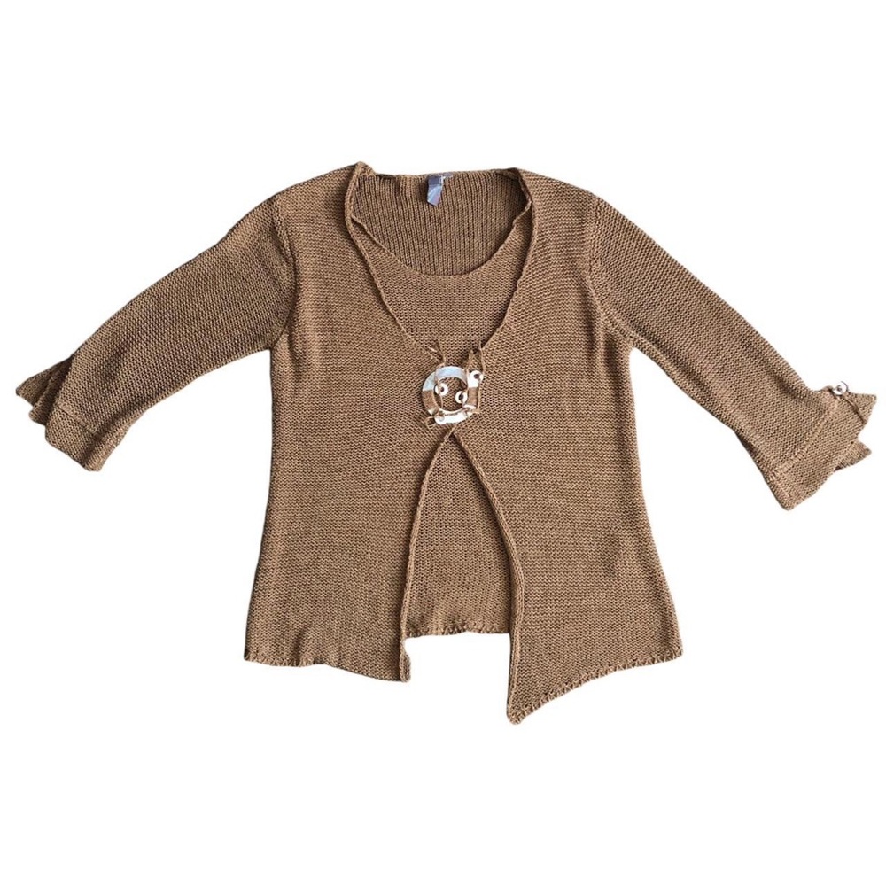 Tan/brown knit top